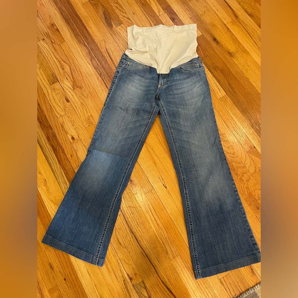 Maternity “Mavi” brand jeans. Bootcut/ Flare